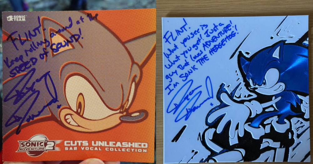 From the Blue Blur himself